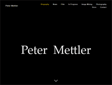 Tablet Screenshot of petermettler.com